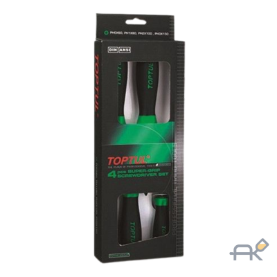 Набор отверток 4шт PH0.1.2.3 TOPTUL (GAAE0401)